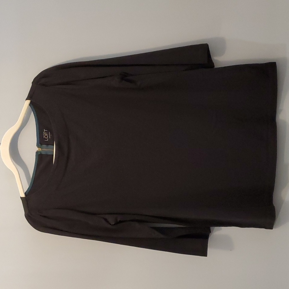 Large Black Ann Taylor Loft Blouse